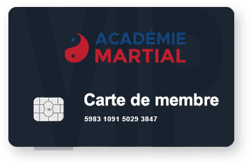 Académie Martial - Carte de membre - Arts martiaux et musculation à Montréal