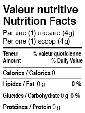 Valeur nutritive - Glutamine - Académie Martial